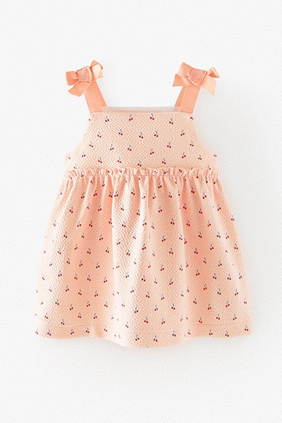 Jacquard Dress With Bows from Zara