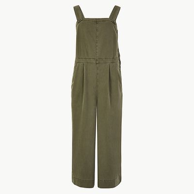 Cotton Blend Utility Jumpsuit