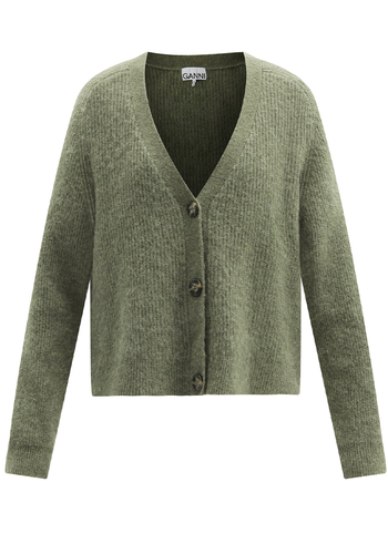 Soft Wool Boxy Cardigan from Ganni