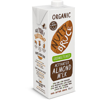 Organic Unsweetened Almond M*lk from Nutty Bruce