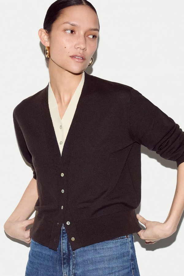 Merino Double Layer Cardigan