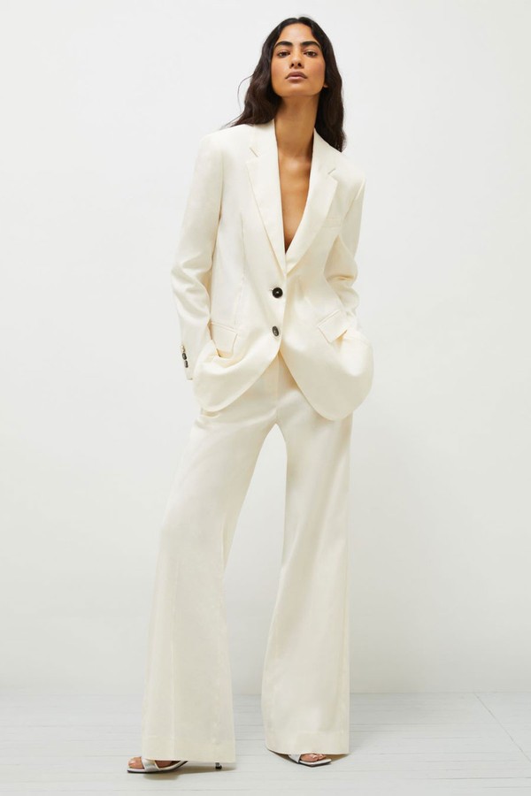 Linen & Cotton Basketweave Trousers