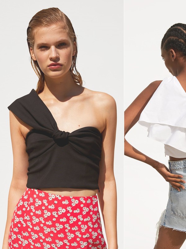 15 Asymmetric Shoulder Tops We’re Loving