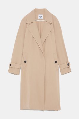 Flowing Trench Coat with Pockets