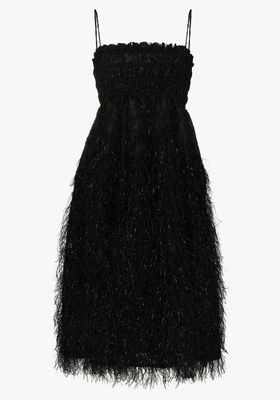 Feathered Cocktail Dress from Ganni
