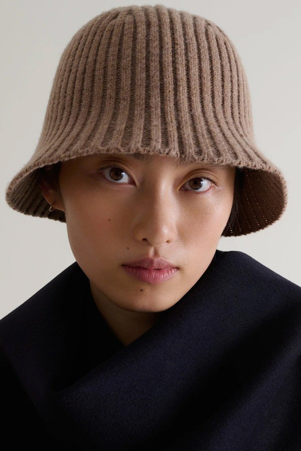 Wool Ribbed Knit Bucket Hat from Rise & Fall