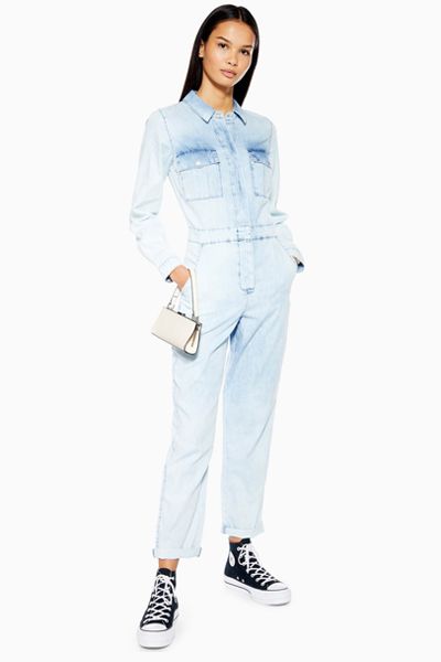 Denim Acid Wash Boiler Suit