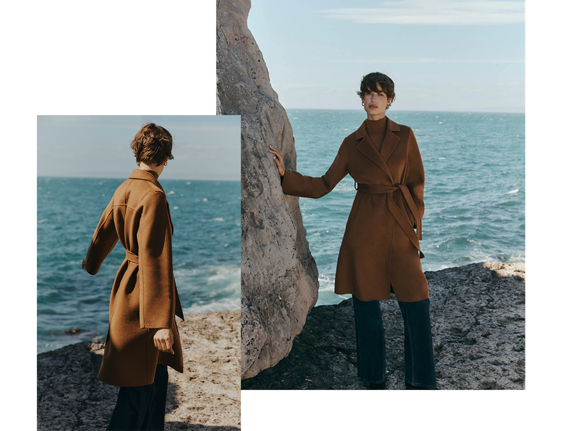 Lytham Wrap Coat With Wool