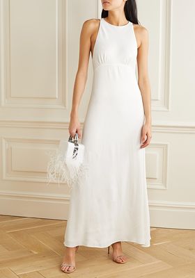 Mary Cutout Washed-Satin Gown from Vanessa Cocchiaro