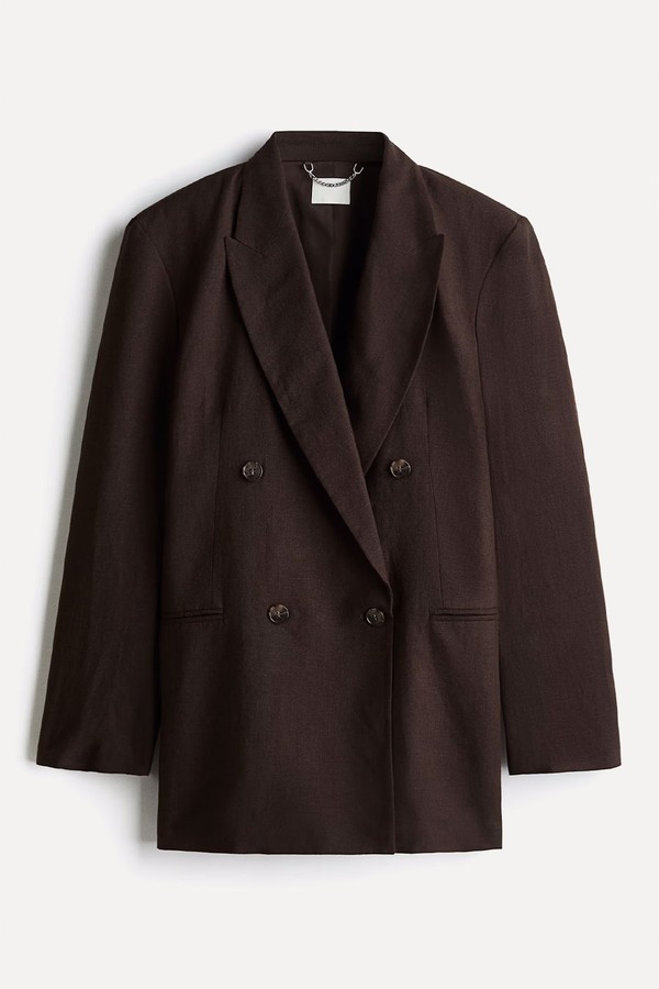 Linen-Blend Blazer from H&M
