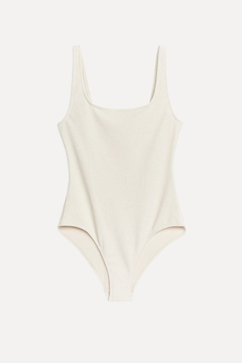 Crinkle Square Neck Swimsuit  from ARKET 