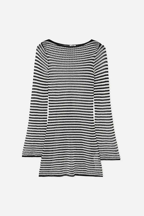 Striped Knitted Mini Dress from Na-Kd