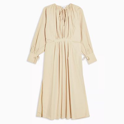 Camel Smock Dress By Topshop Boutique