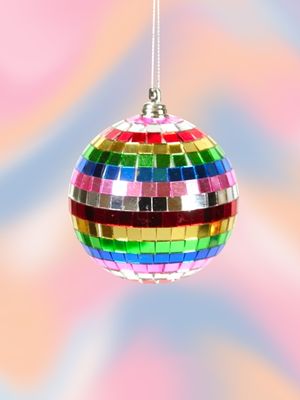 Spectrum Mirror Ball Tree Ornament from Bode Living