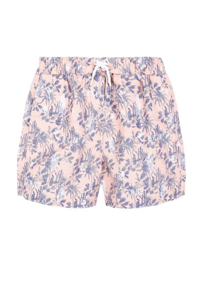 Orange Palm Tree Swim Shorts from Ikks