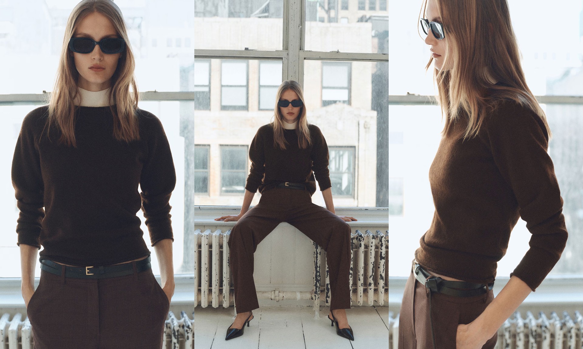 Round Neck Knit Sweater from Mango