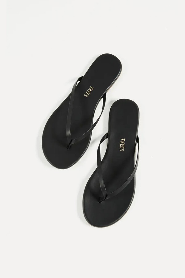Liners Matte-Leather Flip Flops from Tkees