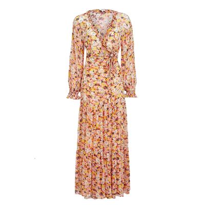 Floral-Print Crepe Midi Dress from Ghost