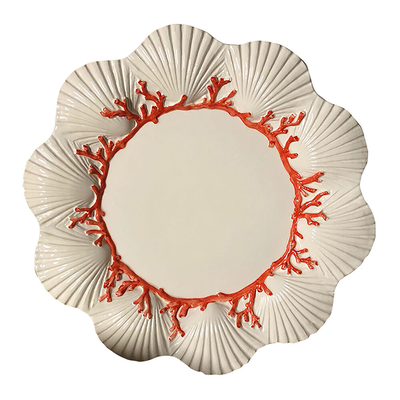 Saint Jacques Ceramic Hand Painted Dinner Plate from Les Ottomans