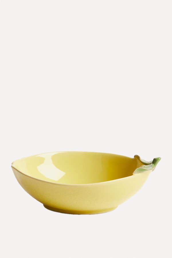 Lemon-Shaped Stoneware Serving Bowl from H&M