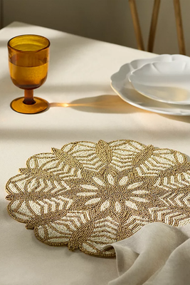 Snowflake Beaded Placemat from John Lewis 