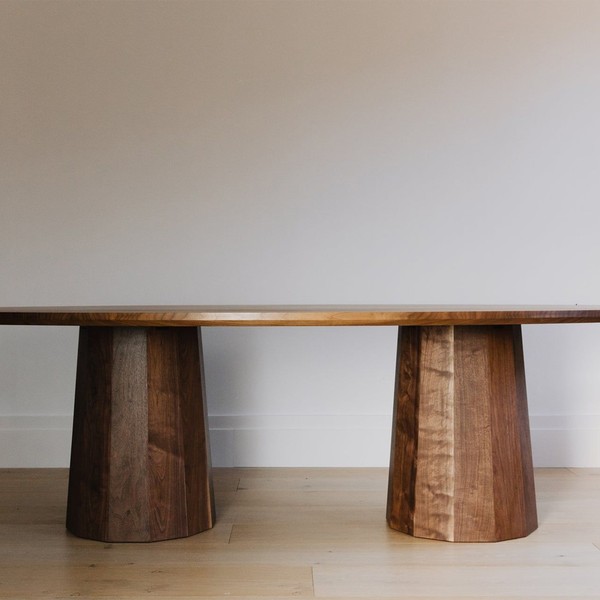 Twin Polygon Oval Table from Galvin Brothers