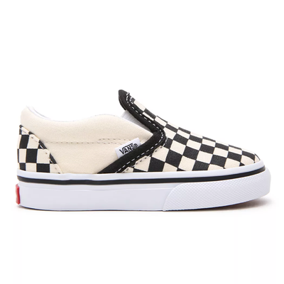 Black & Cream Classic Slip-On Toddler Trainers from Vans