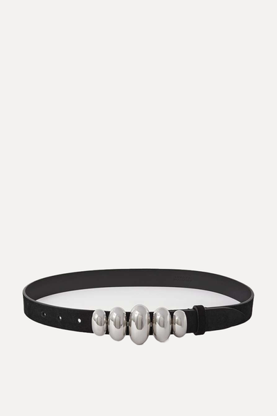 Fuzz Embellished Nubuck Belt from Isabel Marant