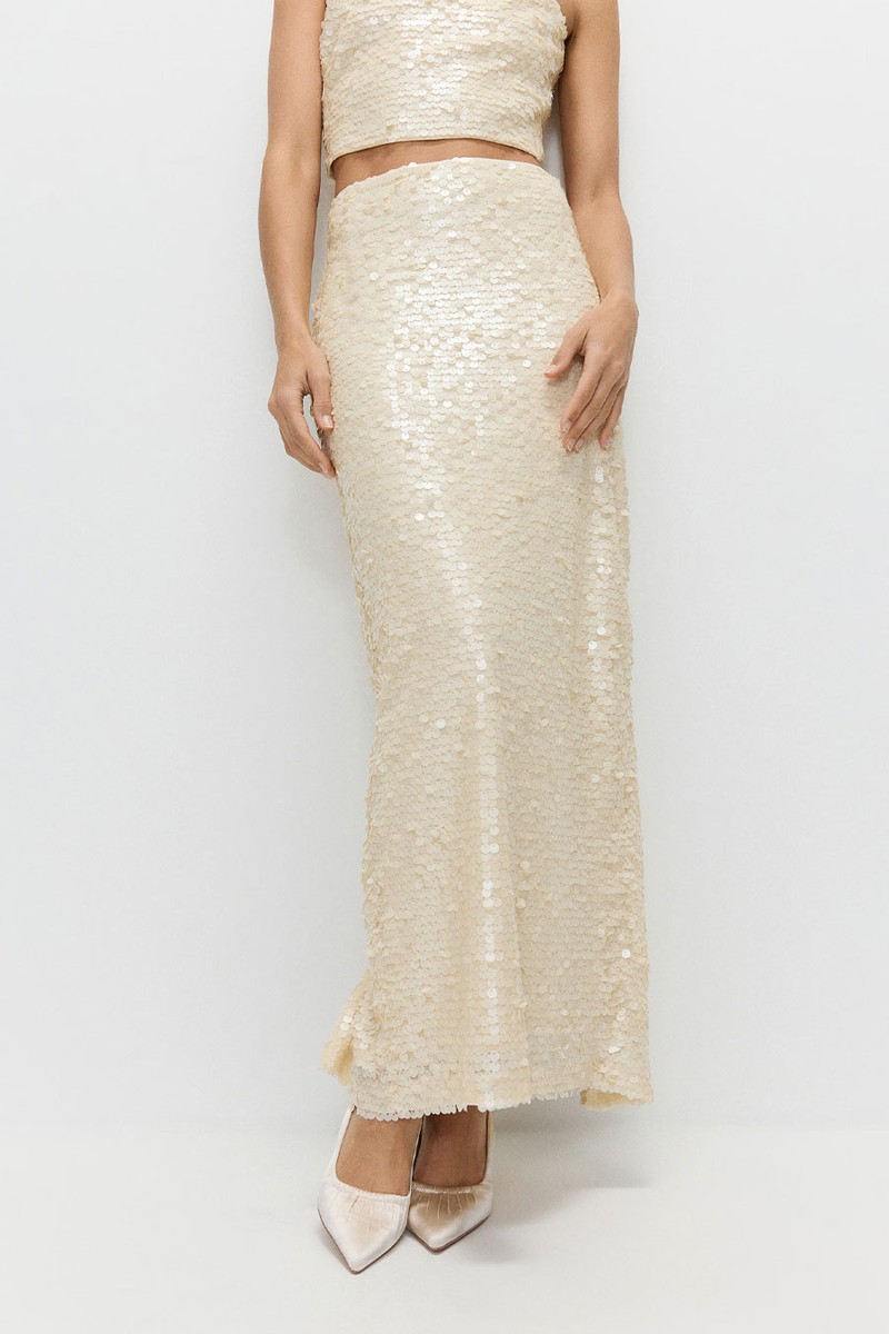 Sequin Maxi Skirt from Reserved