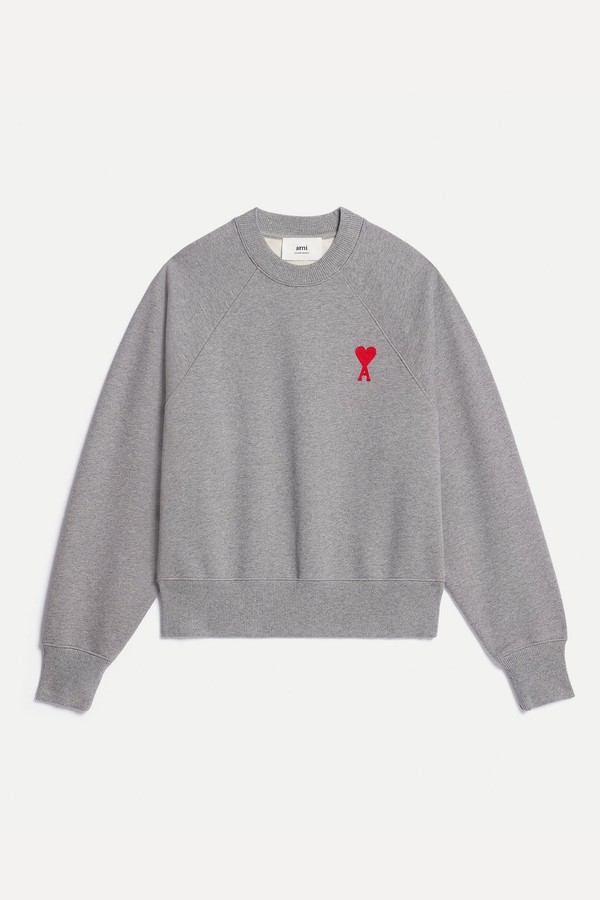 Tonal-Logo Cotton Sweatshirt from Ami Paris
