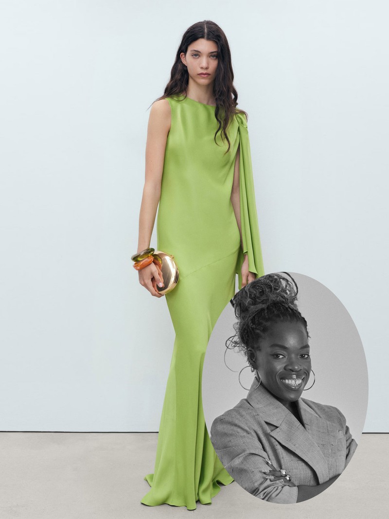 Long Dress With Ruffled Sleeves from Mango