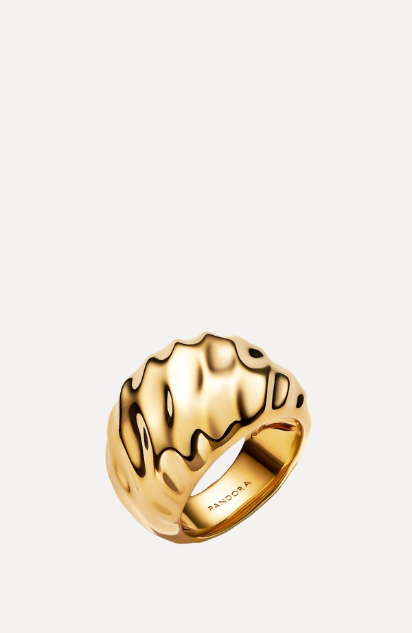 Rippled Statement Ring.