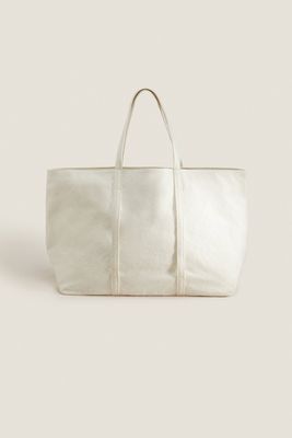 Large Linen Tote from Zara