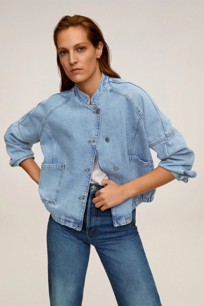 Denim Bomber Jacket from Mango