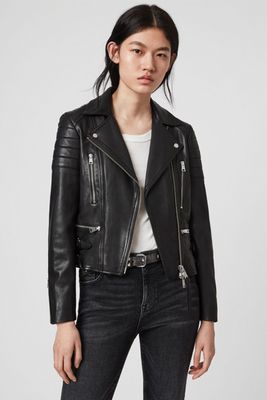 Halley Leather Biker Jacket