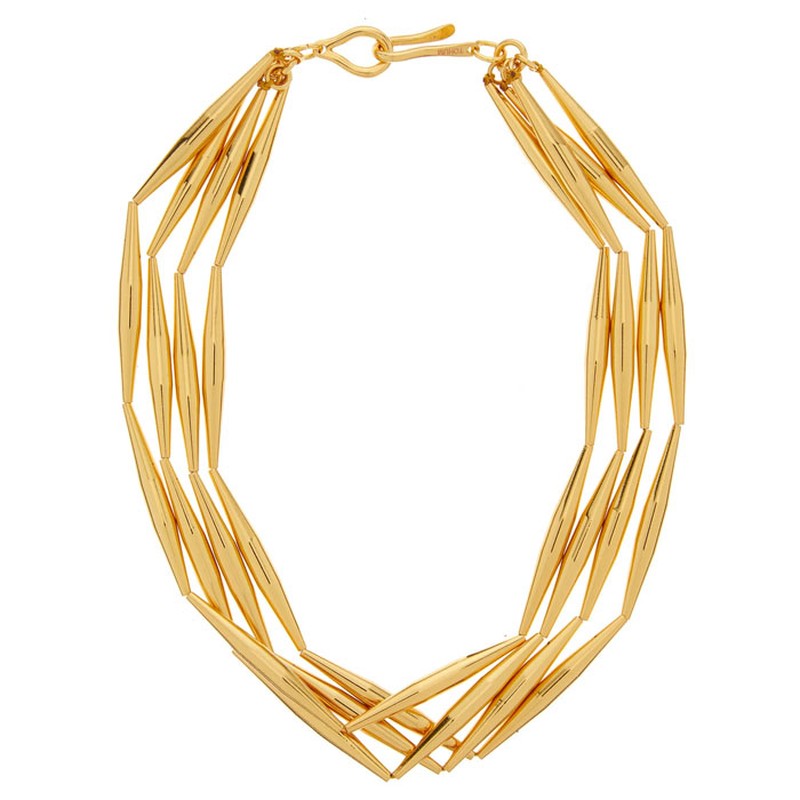 Lumia Helia 24kt Gold-Plated Choker Necklace from Tohum