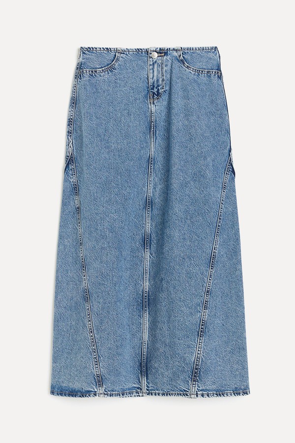 Denim Maxi Skirt from H&M