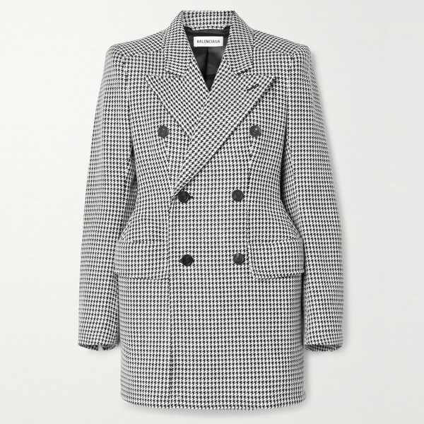 Double-Breasted Houndstooth Blazer from Balenciaga