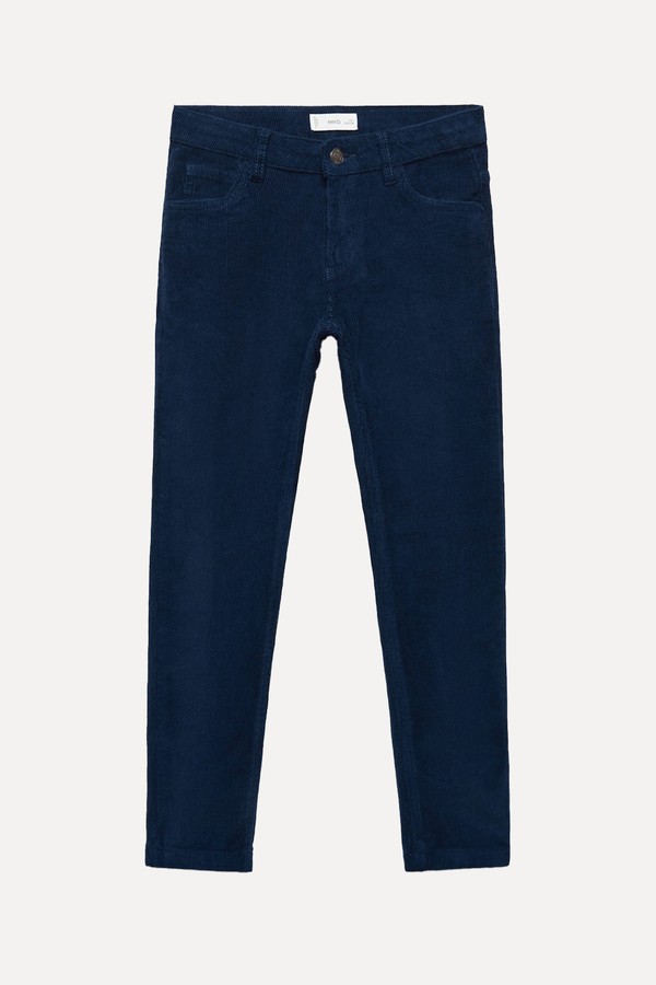 Borja Corduroy Straight Trousers from Mango