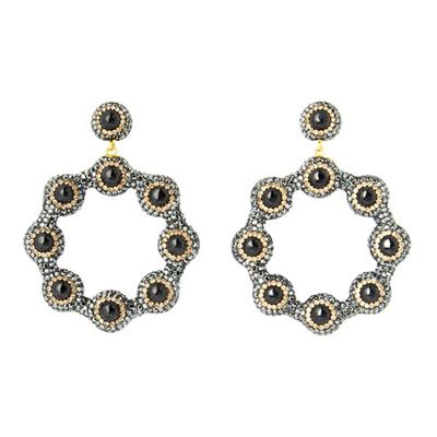 Onyx Hoop Earrings from Soru Jewellery