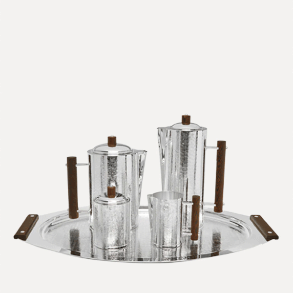 Ebony Silver-Plated Tea & Coffee Set from Zanetto