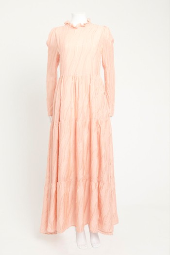 Ruffle Neck Maxi Preowned Dress from Stine Goya