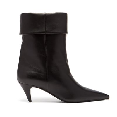 Charlotte 55 Leather Ankle Boots from Saint Laurent