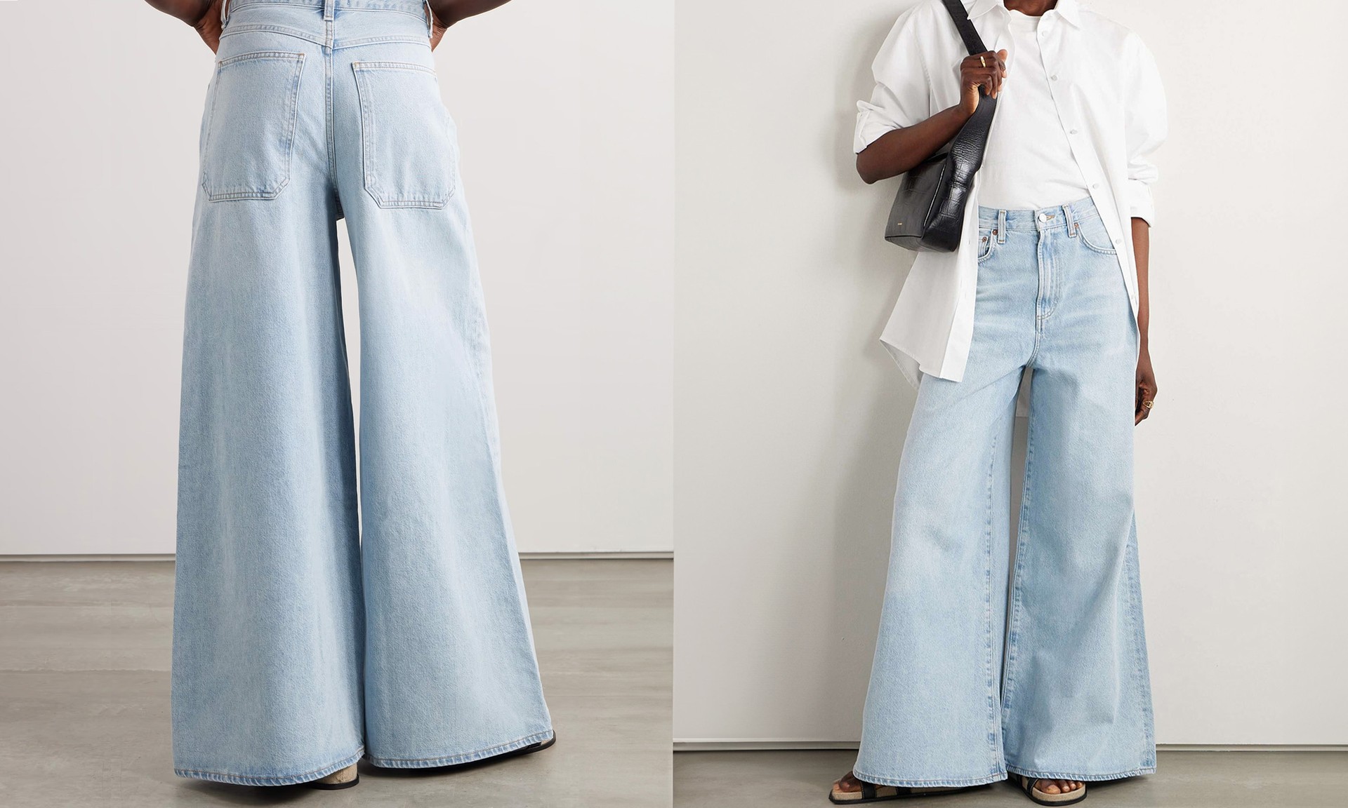 Nolan High-Rise Wide-Leg Jeans from AGOLDE