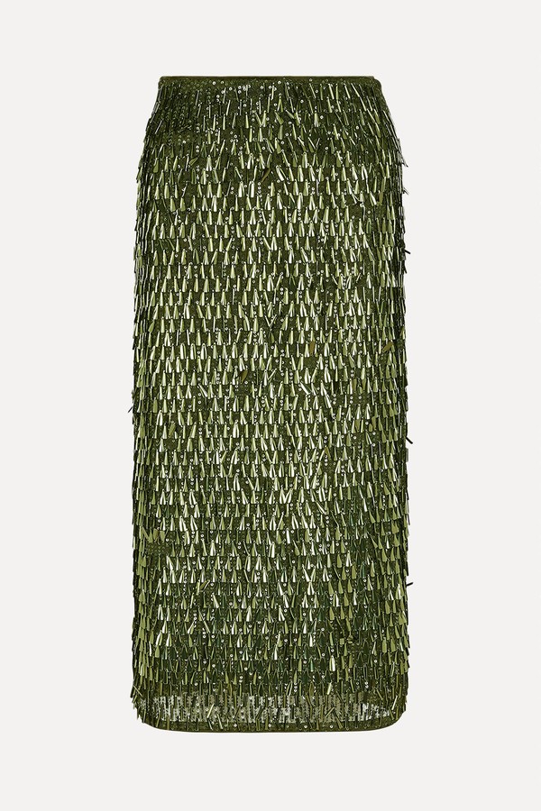 Serenity Sequin Midi Skirt from Monsoon