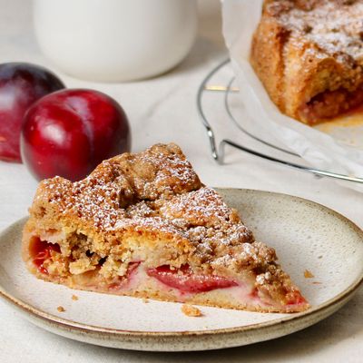 Plum Crumble Cake