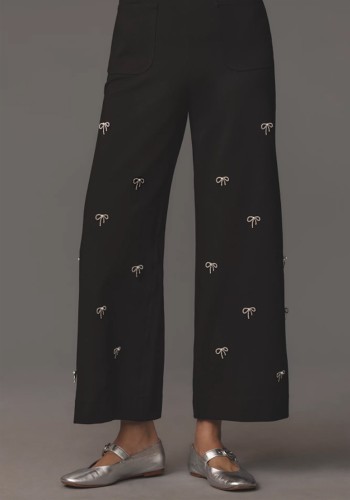 The Colette Cropped Wide-Leg Trousers 