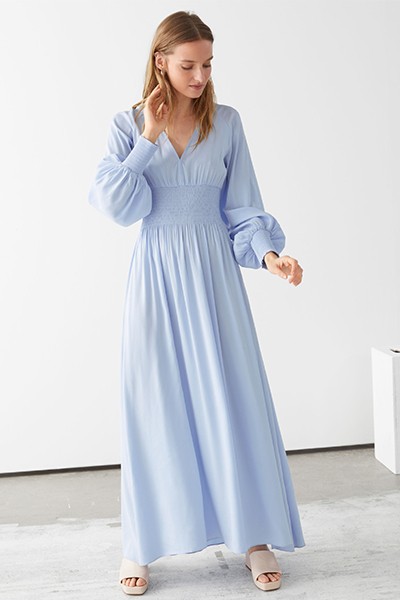 Smocked Waist Maxi Dress