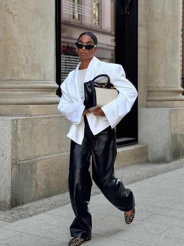 The Round Up: Leather & Faux Leather Trousers