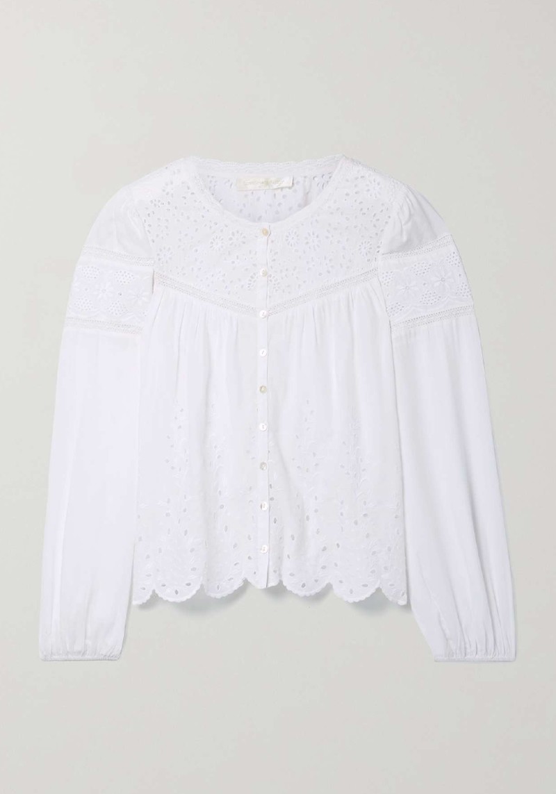 Badyn Crochet-Trimmed Broderie Anglaise from LoveShackFancy